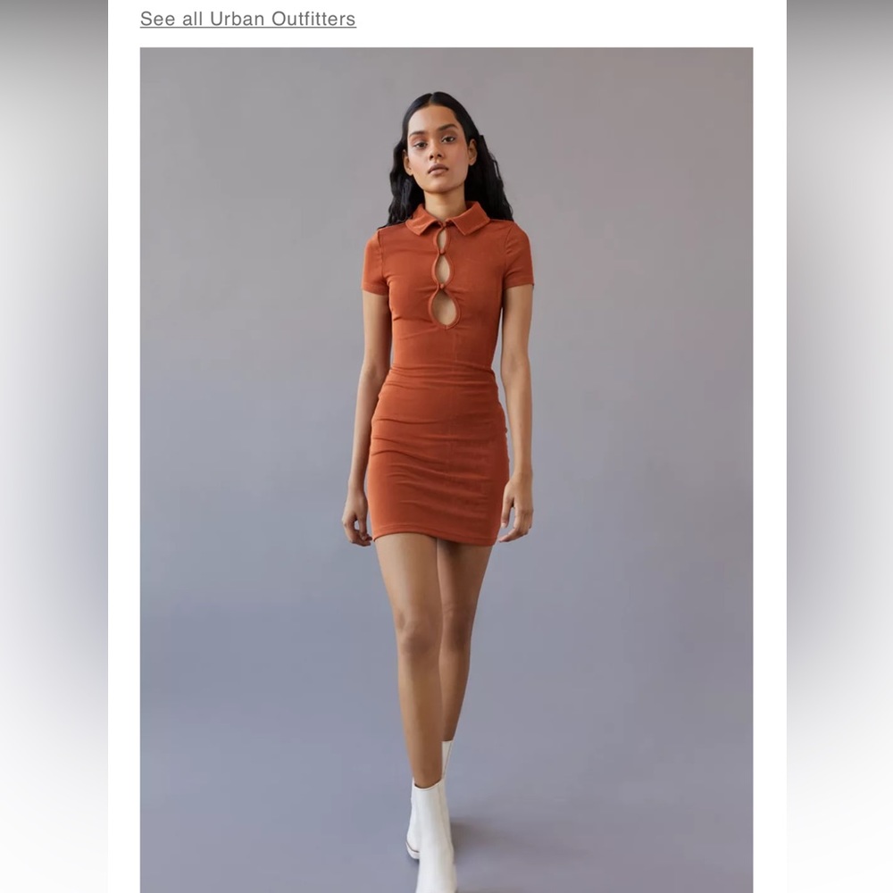 Urban Outfitters,  Christy Ribbed Keyhole Bodycon, size medium